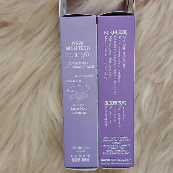 Brand New 2CT BUNDLE IMPRESS THE NO GLUE MANI False Nails - Picture 3 of 6